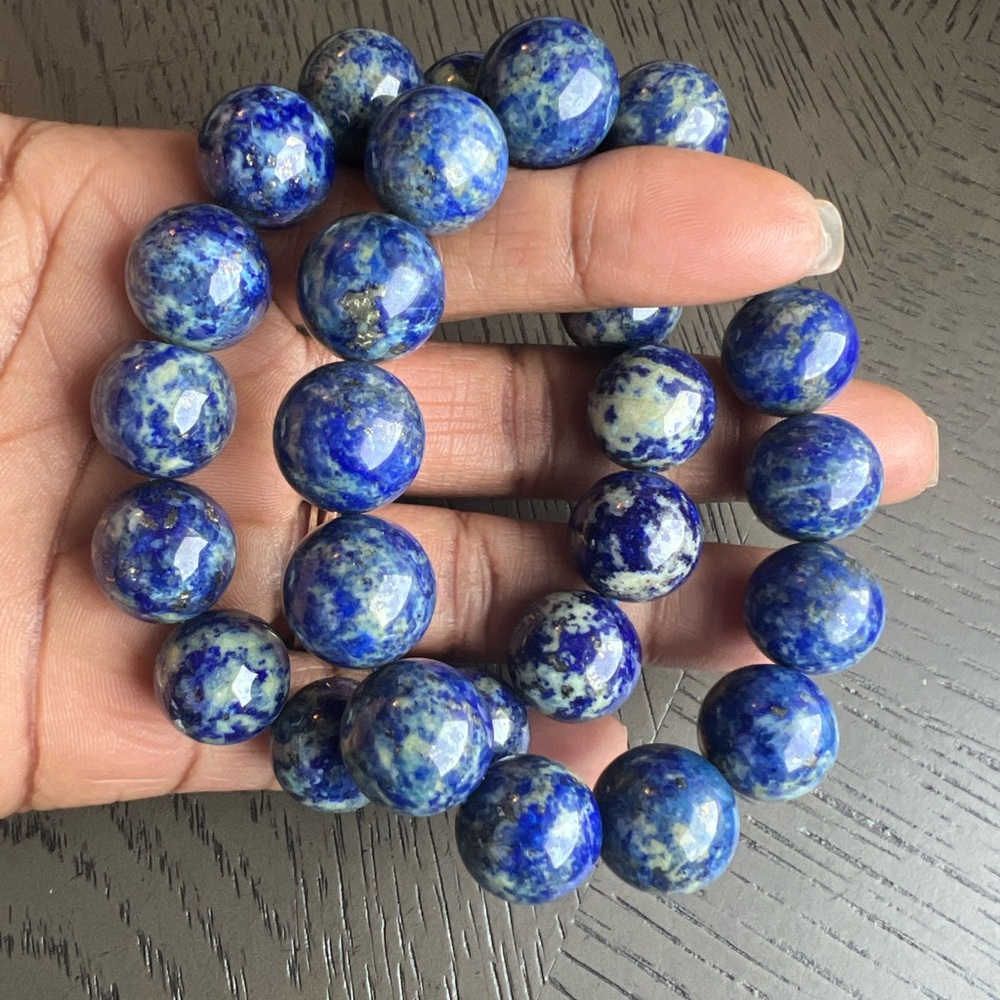 (ONE) Lapis lazuli bracelet 15mm